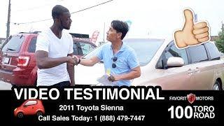 Favorit Motors Video Testimonial | 2011 Toyota Sienna | 100 Toro Road, Toronto, ON