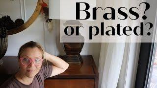 How to polish brass and how to tell if you have solid brass or plated brass