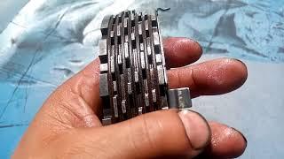 transmission 700r4 SEVEN-LAYER 3/4 fiber friction clutch stack-up   (video made 5/8/2021)