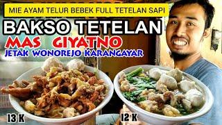 KULINER MIE AYAM DAN BAKSO KARANGANYAR - MIE AYAM TELUR BEBEK FULL TETELAN SAPI, BAKSO TETELAN SAPI