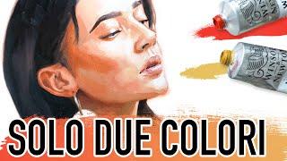 CI CREDI CHE QUESTO RITRATTO L'HO DIPINTO SOLO CON DUE COLORI? Tutorial pittura a olio palette Zorn