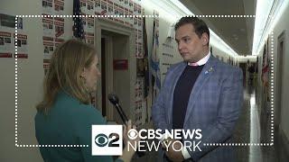 CBS New York speaks one-on-one with Rep. George Santos about expulsion vote