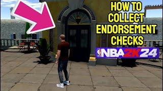 HOW TO COLLECT ENDORSEMENT CHECKS IN NBA 2K24 MYCAREER CURRENT GEN