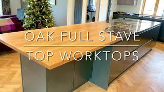 Prime Oak Full Stave Worktop