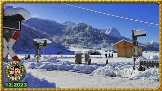 GARMISCH-PARTENKIRCHEN WINTER-WANDERUNG ZUM HAUSBERG. 12.2023.