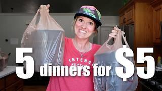 $5 DINNERS | FIVE Quick & Easy Cheap Dinner Recipes Made EASY! | Frugal Fit Mom