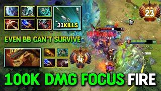 WTF 100K DMG FOCUS FIRE Windranger 31Kills Max Slotted Item Even Bristleback Can't Survive DotA 2