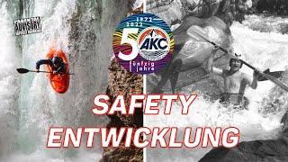 Teaser "Safety Entwicklung" Pioniere, Legenden und Helden des Wildwassers • 50 Jahre AKC