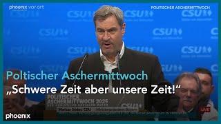 Politischer Aschermittwoch: Markus Söder (CSU) am 05.03.2025