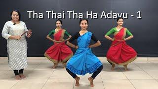 Class 27 - Tha Thai Tha Ha Adavu - 1 | Bharathanatyam || Noopura Nrithyalaya