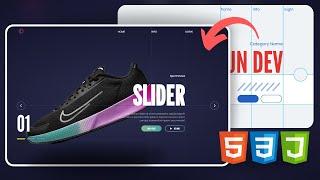 Create A Slider Effects for Shoes Using HTML CSS & Javascript