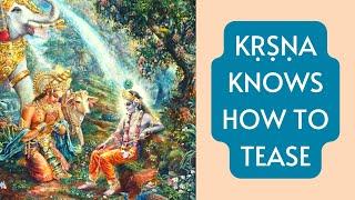 Kṛṣṇa Knows how to Tease | Tattvavit dāsa #Shorts