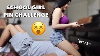 SCHOOL GIRL PIN CHALLENGE!!