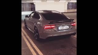 2017 Audi RS7 Performance w/ ARMYTRIX Cat-Back Valvetronic Exhaust Loud Revs At Car Park