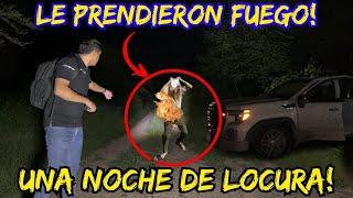 LE PRENDIERON FUEGOHUELE A CARNE QUEMADA.