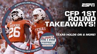 Ohio State & Notre Dame dominate & Texas holds on in CFP 1st round | Always College Football