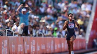 Allyson Felix surprised everyone again (semi final 200m US trials).