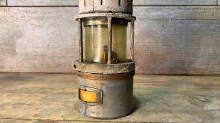 Old Kerosene Lamp Restoration. Amazing ignition system.