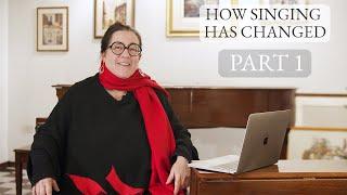 How singing has changed - PART 1