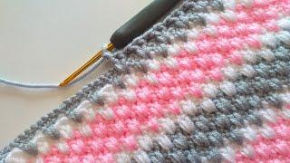 SUBTİTLED ÇOK KOLAY BATTANİYE, YELEK MODELİ  /EASY CROCHET BABY BLANKET PATTERNS