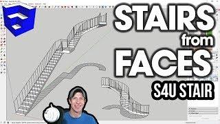 EASY STAIRS IN SKETCHUP with S4U Stair!