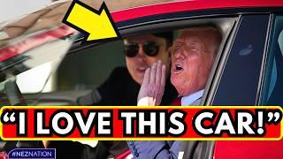 MUST SEE! President Trump Goes TESLA SHOPPING in Support of Elon Musk!