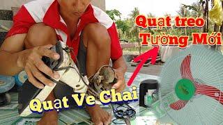 Mua Quạt Ve Chai 20K, Tái Chế Thành Chiếc Quạt Treo Tường Mới Đơn Giản Tại Nhà | Út Lê miền tây