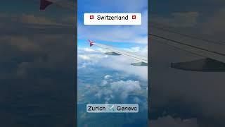 Switzerland |Zurich to Geneva   #flight #sky #airplane #switzerland #zurich #geneva #blue #green