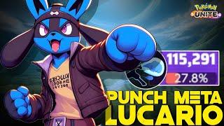 22 KILLS !!! LUCARIO LOOKS INSANELY OP WITH THIS META BUILD  | POKEMON UNITE