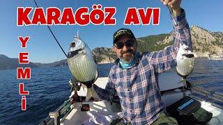 MARMARİS TEKNEDEN YEMLİ KARAGÖZ AVI (Fishing For Sea Bream in Marmaris)