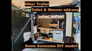 Showers, Toilets and Mods, oh my | Mid Range Hiker Trailer tour