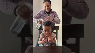 Doing Jaden’s  Hair ( prank ) #shorts #toddler #family #momlife #prank