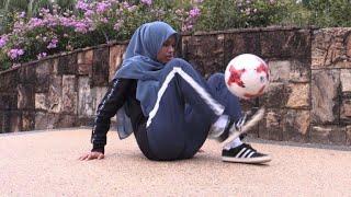 Malaysian woman gains popularity with freestyle football moves