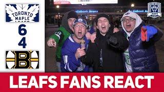 Kniesy For 3, Papi Back, Brad Marchand's Nose Is Offside | Leafs 6-4 Bruins | Leafs Fans React