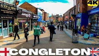 Walk in CONGLETON Cheshire ENGLAND | Town Centre