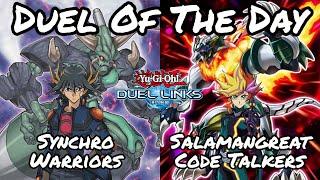 Duel Of The Day: Synchro Warriors Vs Salamangreat [Replay] [Duel Links]