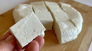 The Easiest Unleavened Cheese  Making at Home - All You Need is 1 Glass of Vinegar‼️