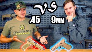 The Best Home Defense Pistol: 9mm vs .45 ACP