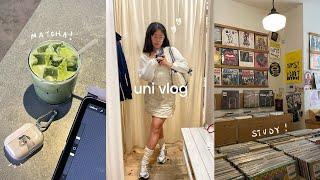 First Week of Uni VLOG ‍ having matcha everyday, lectures, Colde concert, building a routine