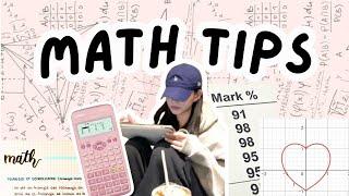 how to be good in MATHS when you HATE it ~math tips