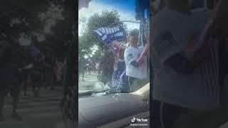 Voter intimidation right here! Trump rally in Beverly Hills!