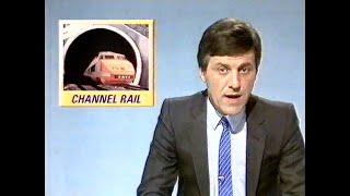 Report on British Rail plans for trains through the Channel Tunnel, 1988