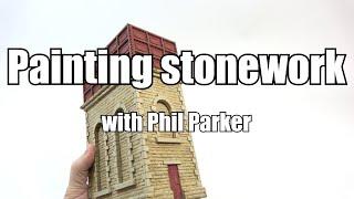 Painting stone with Phil Parker