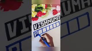 Name Art- Series14|Name Art video|Square box Art Design|Name Art Design|#vennila_arts#tamilartist