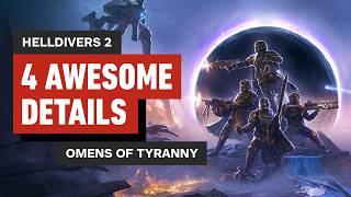 4 New Things We Learned About Helldivers 2: Omens of Tyranny