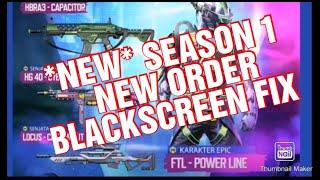 *NEW* BLACKSCREEN FIX | CALL OF DUTY MOBILE | SEASON 1 NEW ORDER