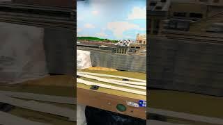 Cardboard Webbing Blended into Retaining Wall
