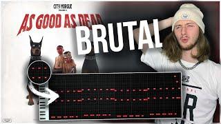 How To Make A BRUTAL City Morgue Trap Metal Type Beat | FL Studio Tutorial 2022