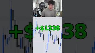 17 Year Old Makes $1338 Trading! #futurestrading #trading #tradingrisk #tradingplan #crypto