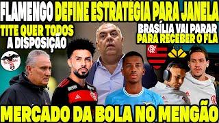 FLAMENGO DEFINE ESTRATÉGIAS PARA JANELA DE TRANSFERÊNCIAS! TITE QUER TODOS A DISPOSIÇÃO! MERCADO E+